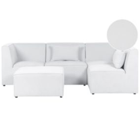 Sofa z ottomaną Lemvig Złamana biel Lewostronny 1 kpl