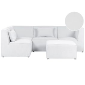 Sofa z ottomaną Lemvig Złamana biel Prawostronny 1 kpl