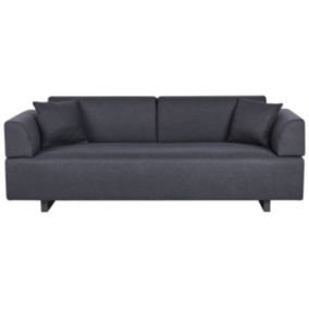 Sofa ze stolikami czarna Sokna 1 kpl