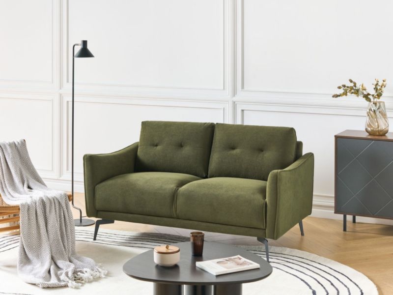 Sofa zielona 2-osobowa Nappa 1 szt.