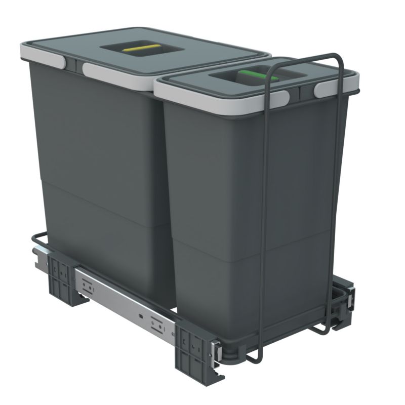 Sortownik na śmieci Elletipi Ecofil do szafki 2 kosze 18l+8l 1 kpl
