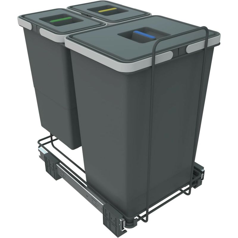 Sortownik na śmieci Elletipi Ecofil do szafki 3 kosze 24l+8l+8l 1 kpl