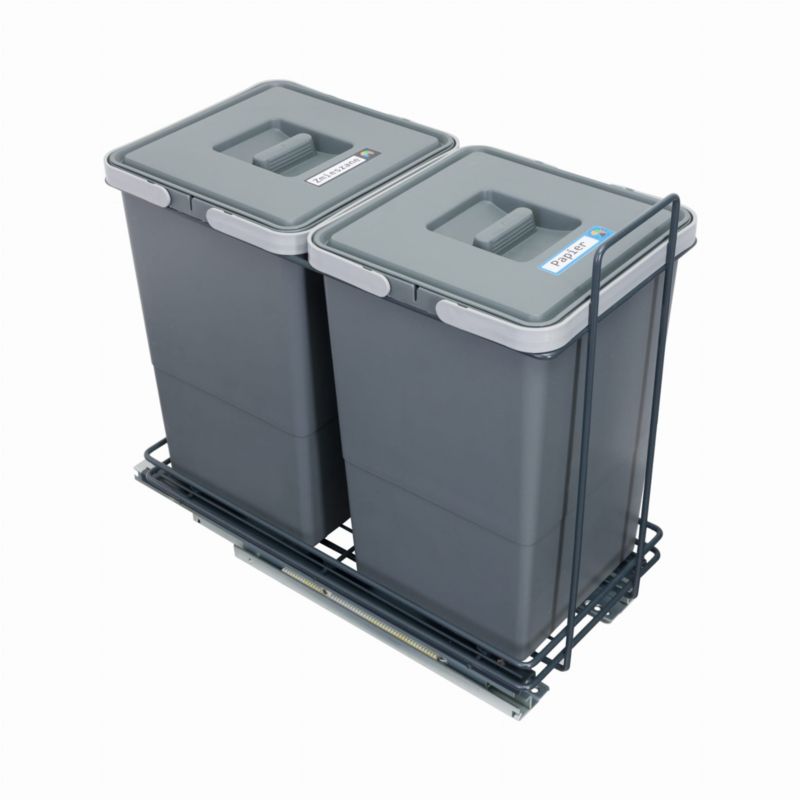 Sortownik Sortowniki24 ECOCUBE z koszami FUTURE od 30 cm 2x12l cichy domyk 1 szt.