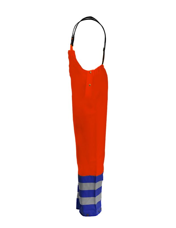Spodnie ogrodniczki dwukolorowe model 891 R Pomarańczowy fluorescencyjny/Niebieski 52 1szt.
