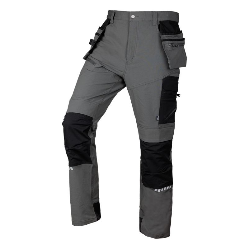 Spodnie robocze NEO TOOLS Mix&Match, 4 way stretch, z kaburami, Cordura, szaro-czarne, rozmiar XXXL 1 szt