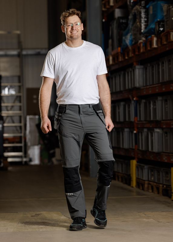 Spodnie robocze NEO TOOLS Mix&Match, 4 way stretch, z kaburami, Cordura, szaro-czarne, rozmiar XXXL 1 szt