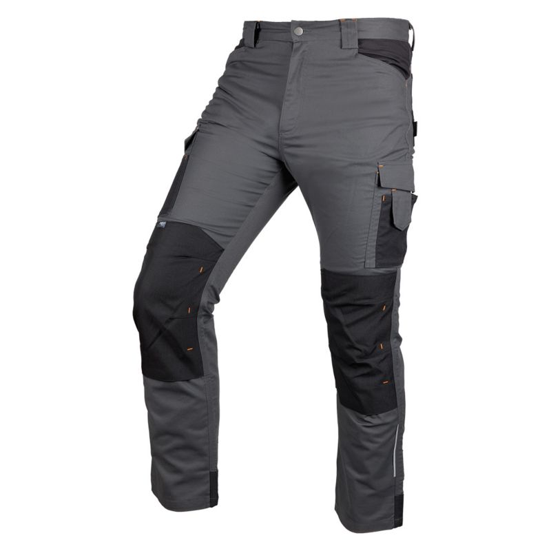Spodnie robocze NEO TOOLS Mix&Match, Canvas, wzmocnienia z Cordury, szaro-czarne, rozmiar S 1 szt