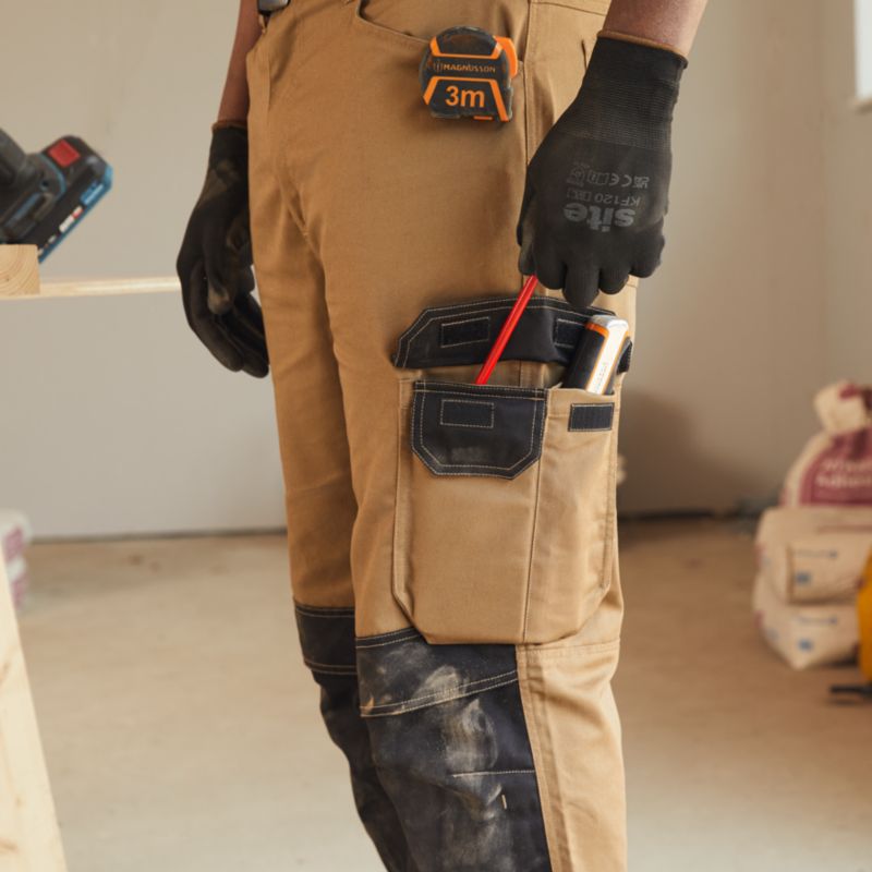 Spodnie Site Coppell brązowe W32 L32 42