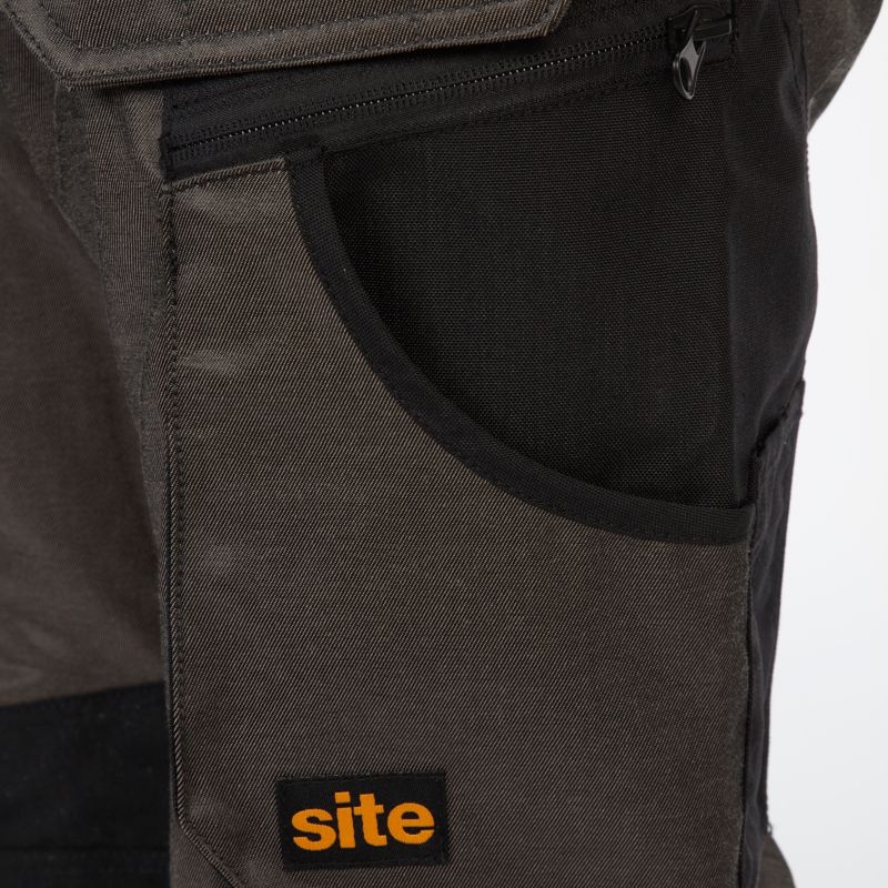 Spodnie z kieszeniami Site Tanuki szaro-czarne W34 L32 44
