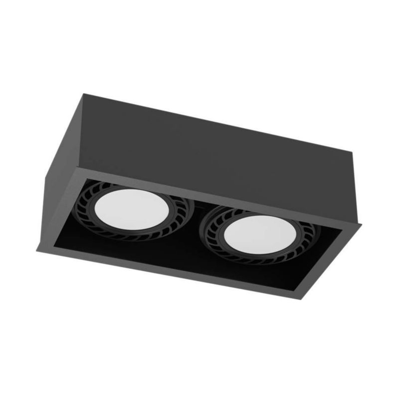 Spot Brosline Cage czarny  2 x GU10 x 18W IP20 wym: 8,5 x 25,5 x 13,5 cm - 1 szt.