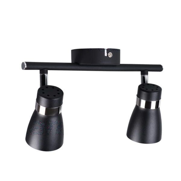 Spot Kanlux Enali  czarny-chromowany  2 x GU10 x 35W IP20 wym: 8 x 28 cm - 1 szt.