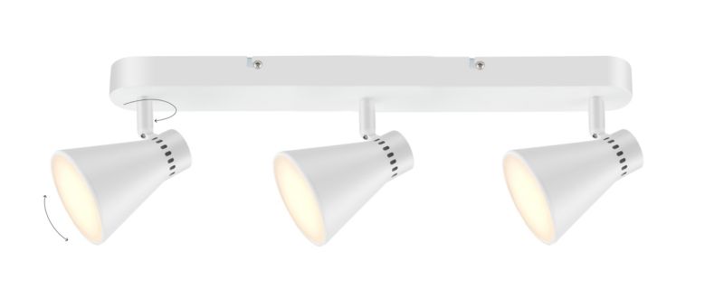 Spot listwa GoodHome Edson 3-punktowy 500 lm 3000 K biały