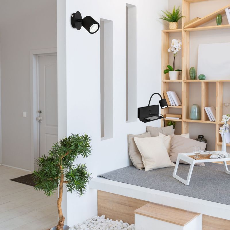 Spot Luminex Demia 1 x GU10 czarny