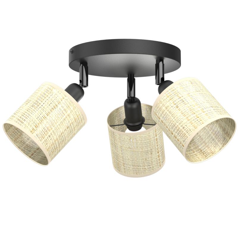 Spot Luminex Rattan okrągły 3 x E14