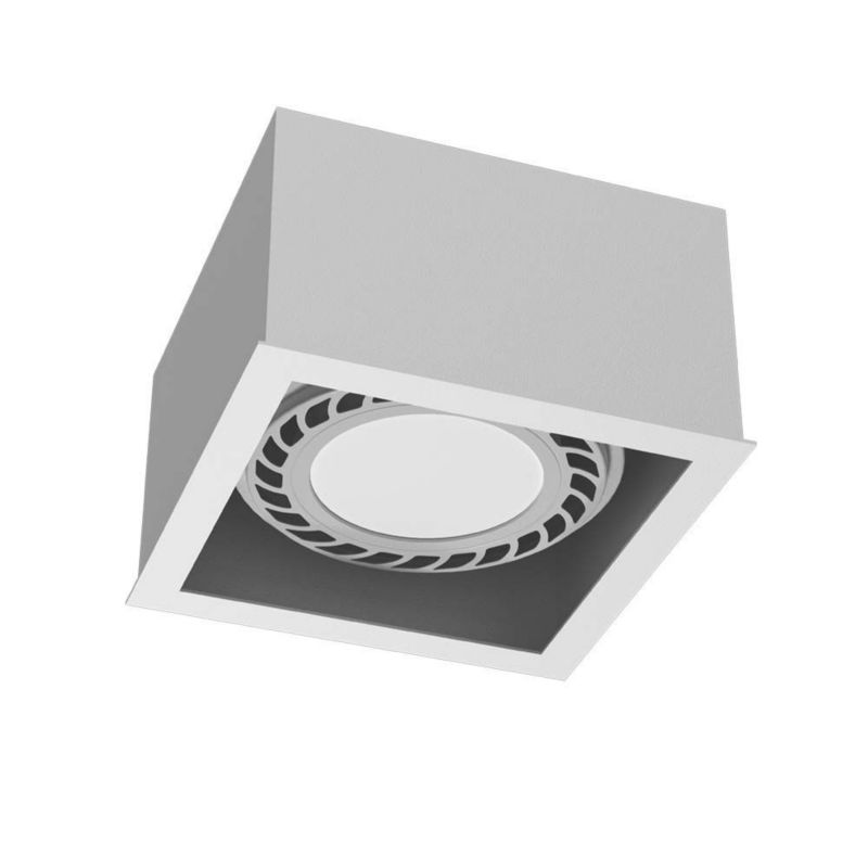 Spot oprawa sufitowa Brosline Cage biały  1 x GU10 x 18W IP20 wym: 8,5 x 13,5 x 13,5 cm - 1 szt.