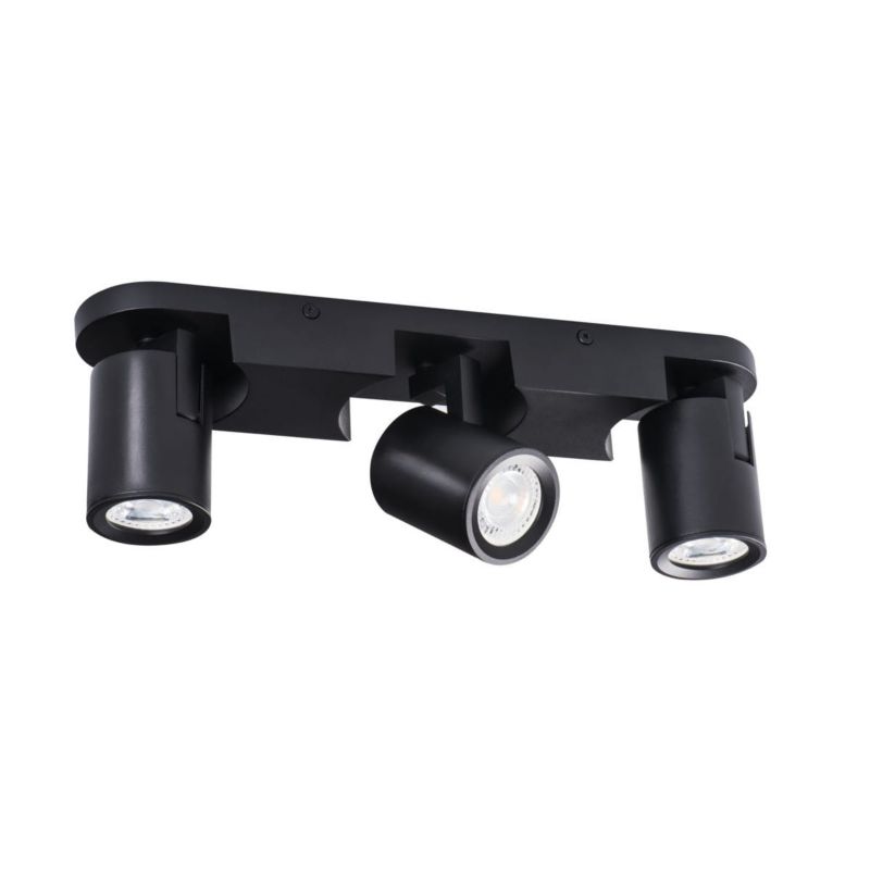 Spot oprawa sufitowa Kanlux Laurin  czarny  3 x GU10 x 35W IP20 wym: 34 x 7 cm - 1 szt.