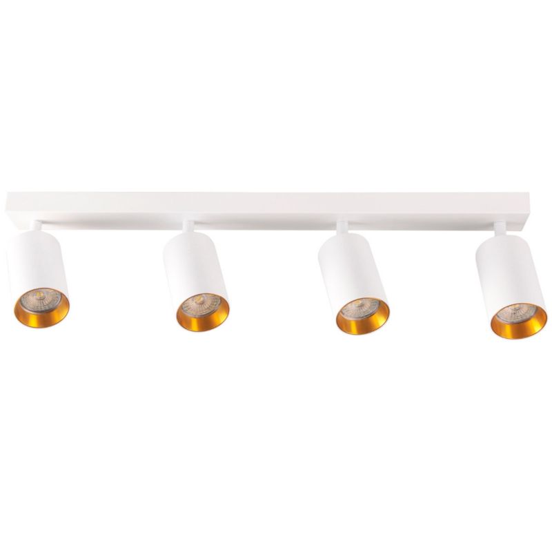 Spot oprawa sufitowa Polux Maribel  biało-złoty  4 x GU10 x 10W IP20 wym: 16,8 x 5,5 cm - 1 szt.