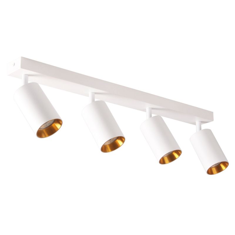 Spot oprawa sufitowa Polux Maribel  biało-złoty  4 x GU10 x 10W IP20 wym: 16,8 x 5,5 cm - 1 szt.