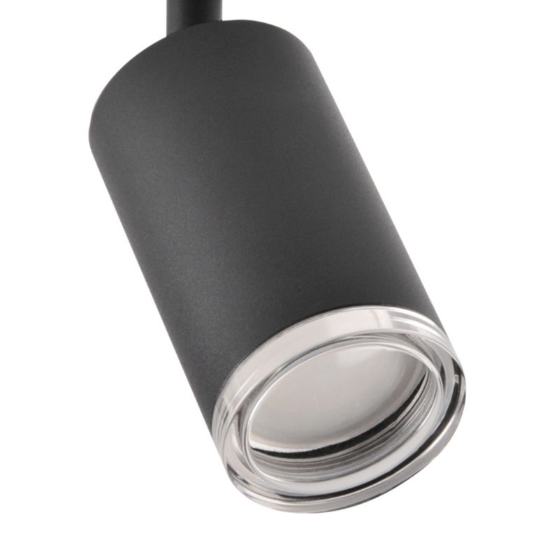 Spot oprawa sufitowa Polux Turyn  czarno-przeźroczysty akryl do łazienki 6 x GU10 x 10W IP44 wym: 16,3 x 5,5 cm - 1 szt.