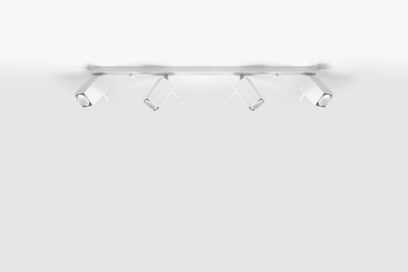 Spot oprawa sufitowa Sollux Lighting Merida  biały chromowany  4 x GU10 x 40W IP20 wym: 80 x 80 cm - 1 szt.
