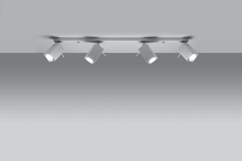 Spot oprawa sufitowa Sollux Lighting Merida  biały chromowany  4 x GU10 x 40W IP20 wym: 80 x 80 cm - 1 szt.