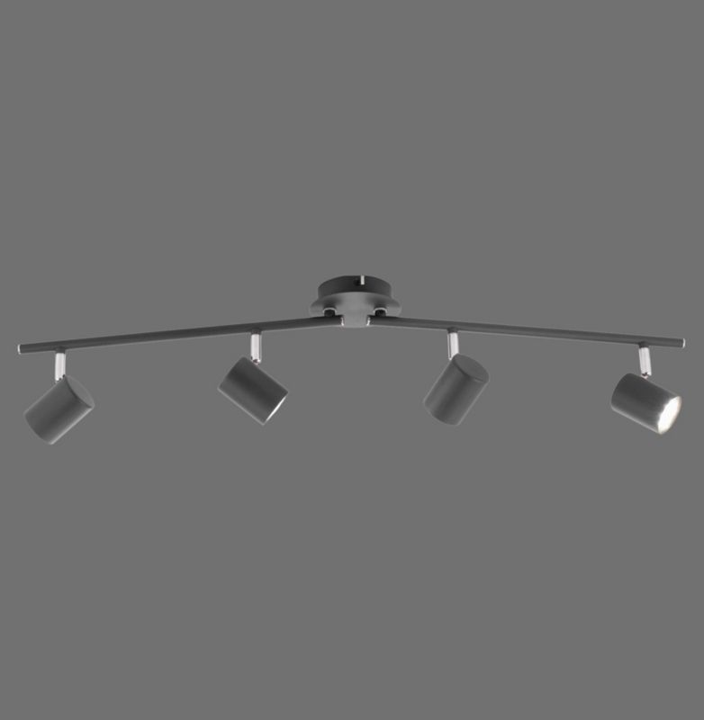 Spot reflektor natynkowy Just Light TARIK antracytowy 4xGU10x4,5W wym:16x83,4x76,5cm IP20 -1 szt.
