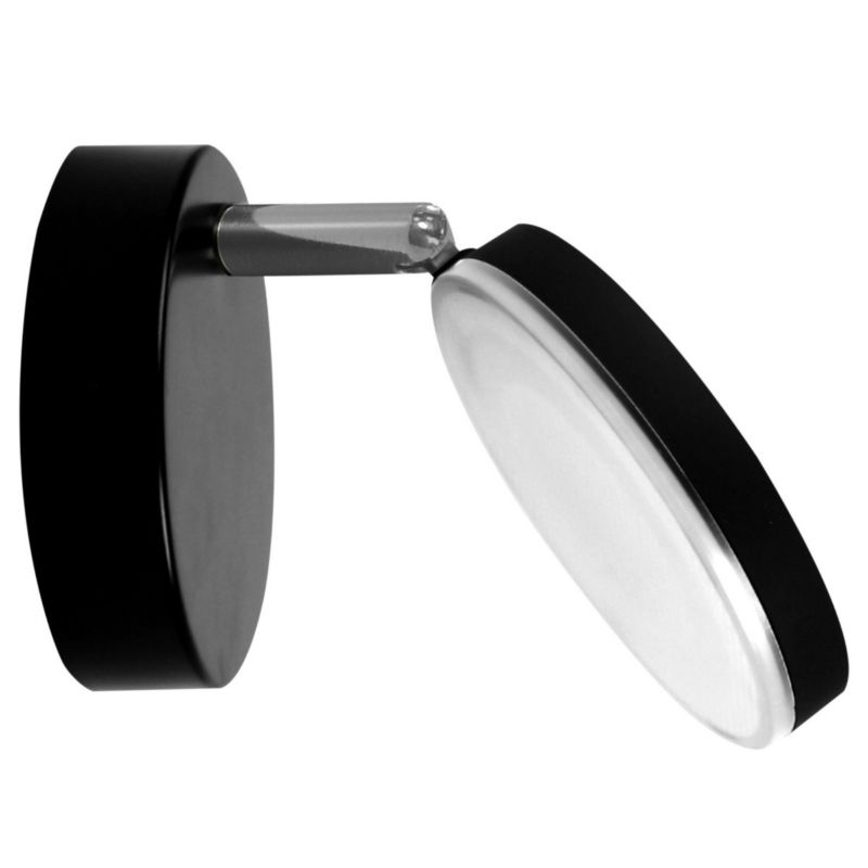 Spot reflektor natynkowy Polux CAPRI czarny LED 1x5W 350lm Ciepła biel IP20 -1 szt.