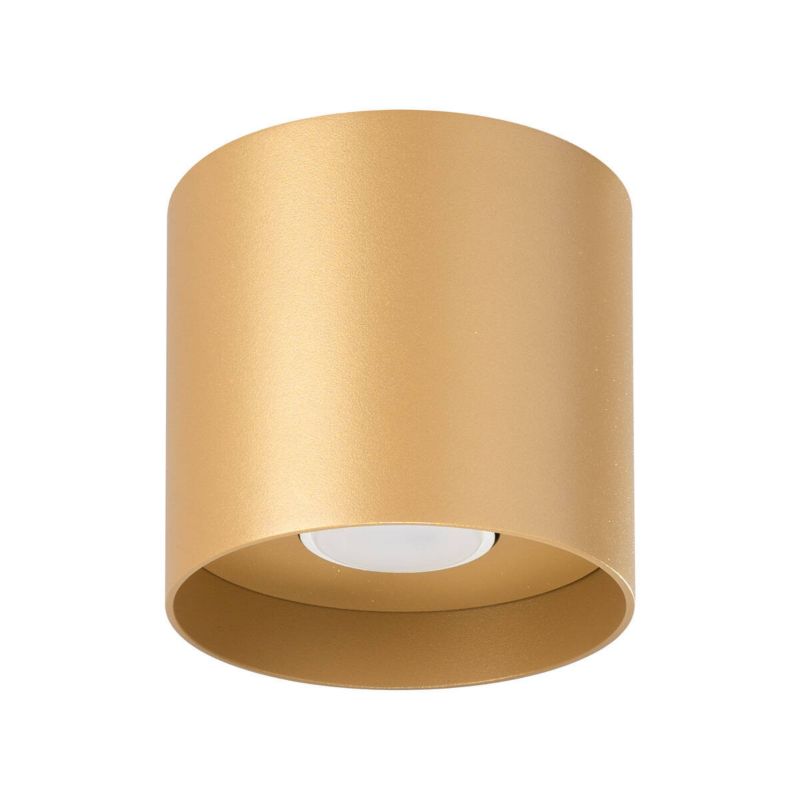 Spot reflektor natynkowy Sollux Lighting MIKA złoty 1xGU10x10W wym:11x12x12cm IP20 -1 szt.
