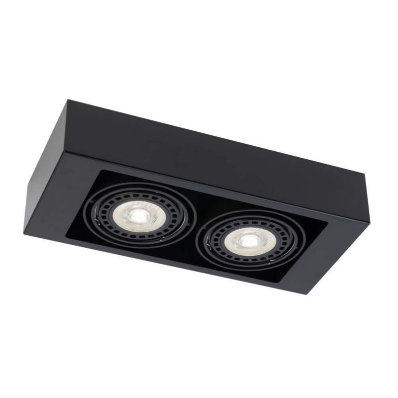 Spot Shilo Koga czarny  2 x GU10 x 18W IP20 wym: 8 x 40 x 18 cm - 1 szt.