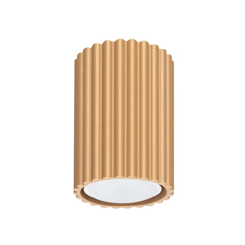 Spot Sollux Lighting Karbon złoty  1 x GU10 x 10W IP20 wym: 10 x 6,5 x 6,5 cm - 1 szt.
