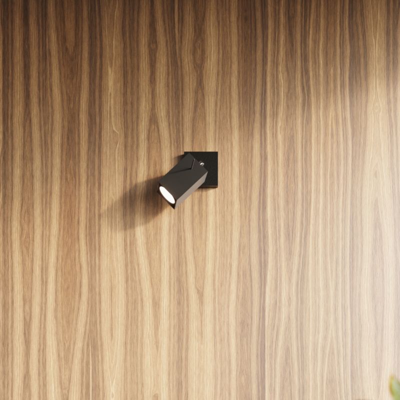 Spot Sollux Lighting Merida  czarny-chromowany  3 x GU10 x 40W IP20 wym: 45 x 8 cm - 1 szt.