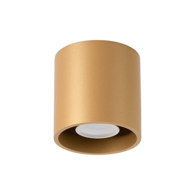 Spot Sollux Lighting Orbis złoty  1 x GU10 x  IP20 wym: 10 x 10 x 10 cm - 1 szt.