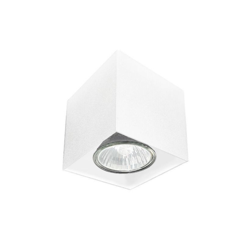 Spot sufitowy Brosline Cage biały  1 x GU10 x 10W IP20 wym: 7 x 7 x 7 cm - 1 szt.