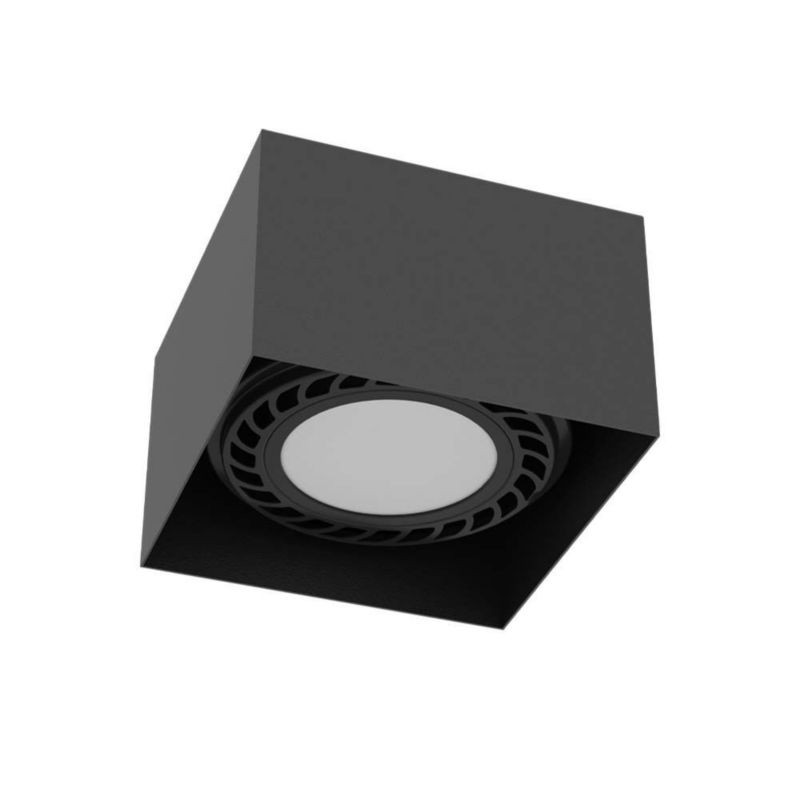 Spot sufitowy Brosline Cage czarny  1 x GU10 x 18W IP20 wym: 8,5 x 12,2 x 12,2 cm - 1 szt.