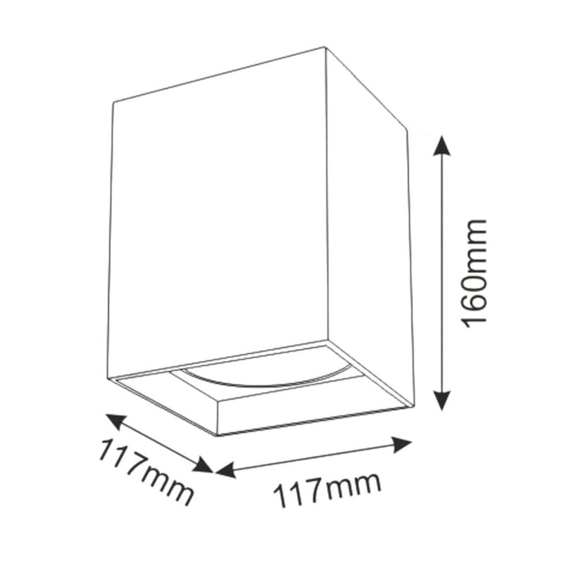 Spot sufitowy Polux Jupiter  czarny  1 x E27 x 20W IP20 wym: 16 x 11,7 cm - 1 szt.