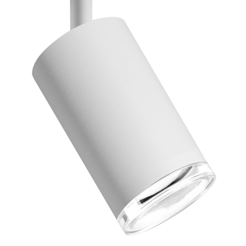 Spot sufitowy Polux Turyn  biało-przeźroczysty do łazienki 6 x GU10 x 10W IP44 wym: 16,3 x 5,5 cm - 1 szt.