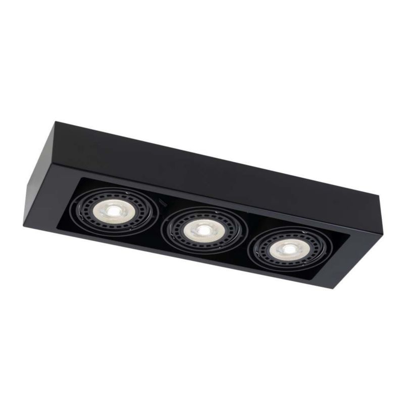 Spot sufitowy Shilo Koga czarny  3 x GU10 x 18W IP20 wym: 8 x 55 x 18 cm - 1 szt.