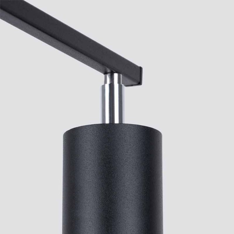 Spot sufitowy Sollux Lighting Lemmi czarny-chromowany  3 x GU10 x  IP20 wym: 46 x 8 cm - 1 szt.