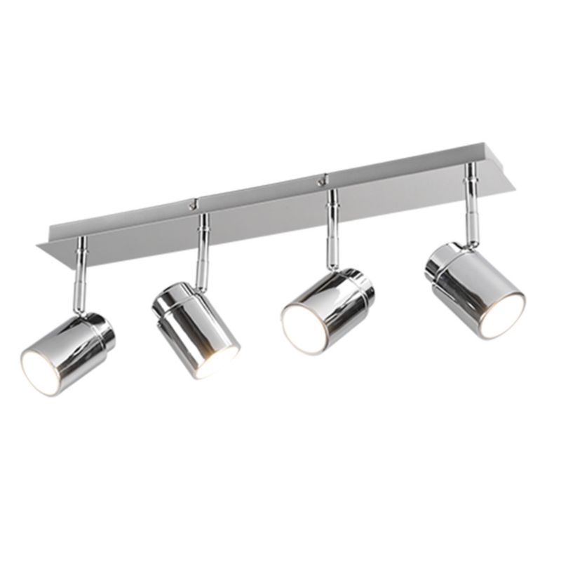 Spot sufitowy Trio Angelo srebrno-chromowany do łazienki 4 x GU10 x 5W IP44 wym: 52 x 19,5 cm - 1 szt.