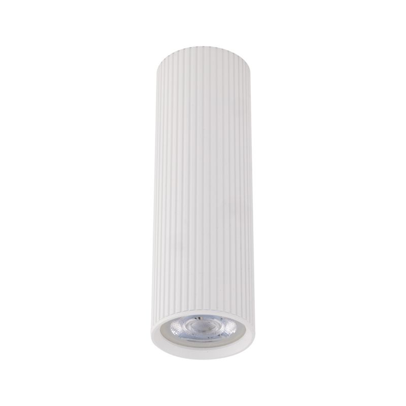 Spot Tk-Lighting Tune biała tuba ryflowana M Gu10 plafon downlight - 1szt.