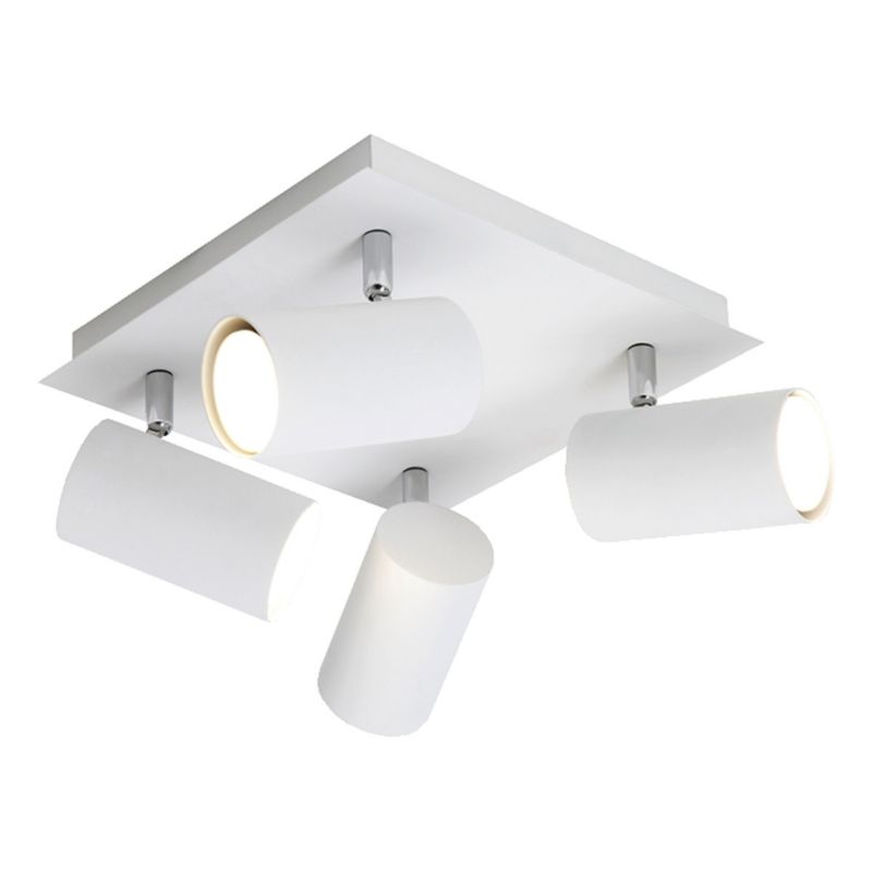 Spot Trio Marley  biały chromowany  4 x GU10 x 35W IP20 wym: 24 x 24 cm - 1 szt.