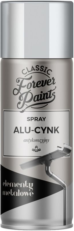 Spray antykorozyjny Forever Paints 400 ml aluminium-cynk