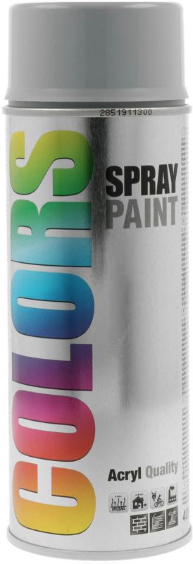 Bomboletta Spray Vernice Acrilica RAL 7001 Silbergrau - Opaca, Asciugatura Rapida, 400 Ml
