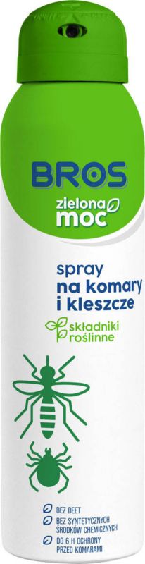 Spray na komary i kleszcze Bros Zielona Moc 90 ml