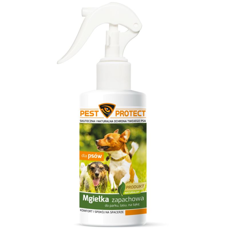 Spray Ochronny dla Psa Psów PEST PROTECT 100ml Mgiełka Ochronna Zapachowa, 1szt.