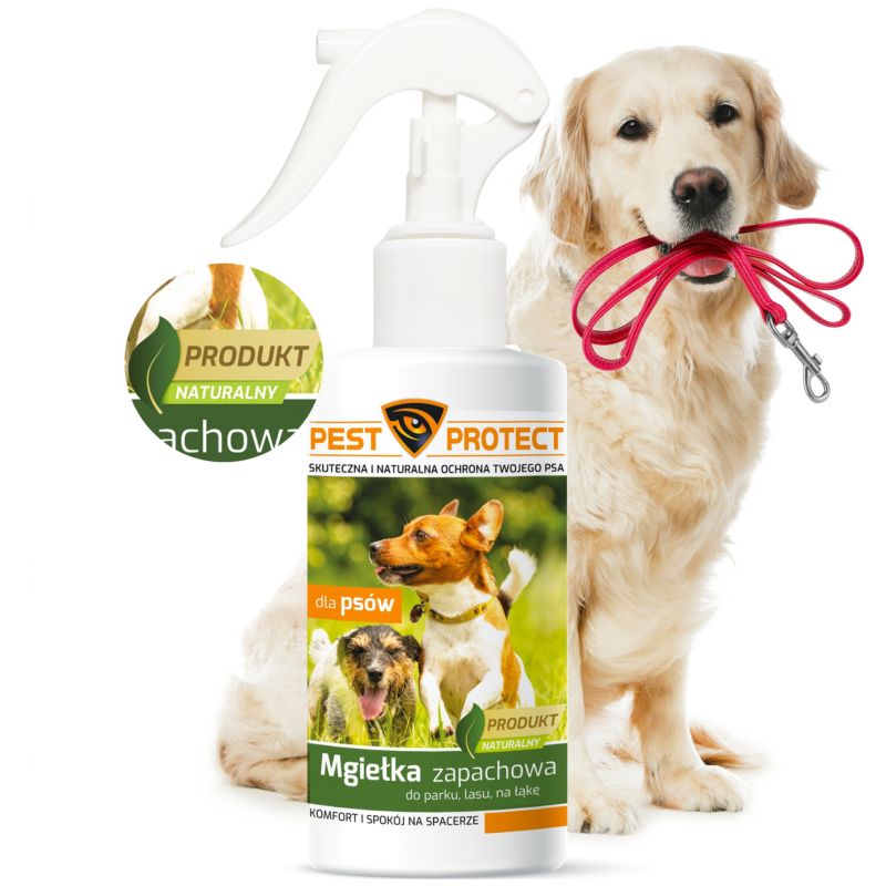 Spray Ochronny dla Psa Psów PEST PROTECT 100ml Mgiełka Ochronna Zapachowa, 1szt.