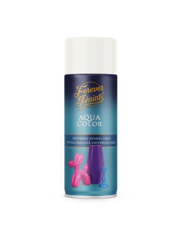 Spray wodny uniwersalny Forever Paints biały RAL 9010 400 ml