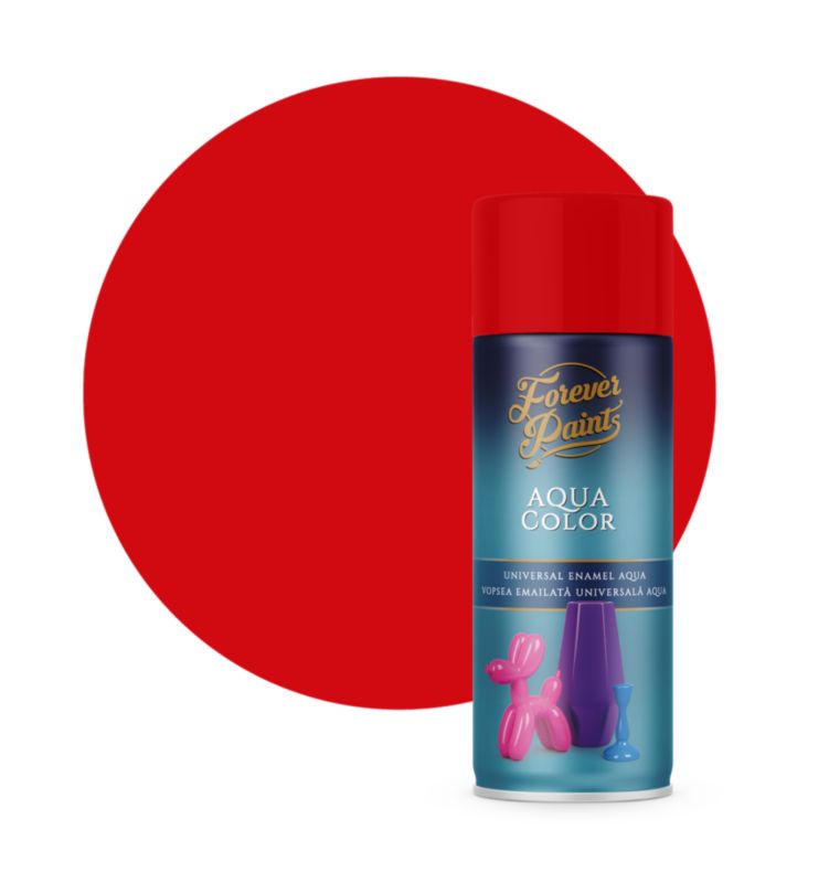 Spray wodny uniwersalny Forever Paints czerwony RAL 3020 400 ml