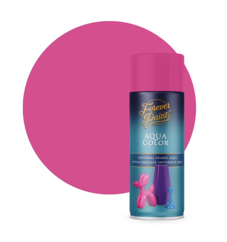 Spray wodny uniwersalny Forever Paints różowy RAL 4003 400 ml