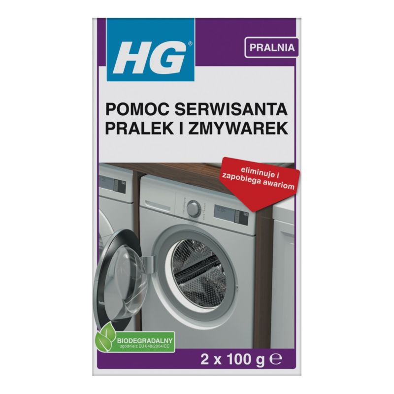 Środek czyszczący Hg Pomoc serwisanta pralek i zmywarek 200 g